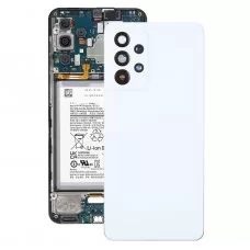 Samsung Galaxy A53 5G SM-A536B:lle alkuperäinen akun takakansi ja kameran linssin suojus (valkoinen)